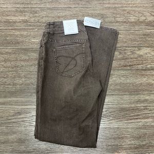 Chicos the ultimate fit Brown Wash nwt jeans